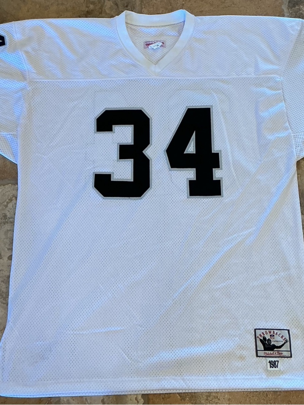 Bo Jackson NFL Throwback Jersey with Black Number 34